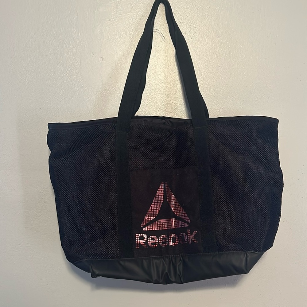 Reebok black gym bag